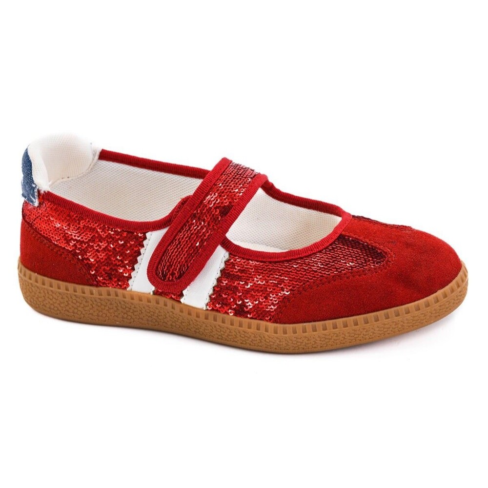 Corky’s Calm Down Americana Sneakers NEW Patriotic July 4th Events Mary Jane’s - Picture 3 of 14